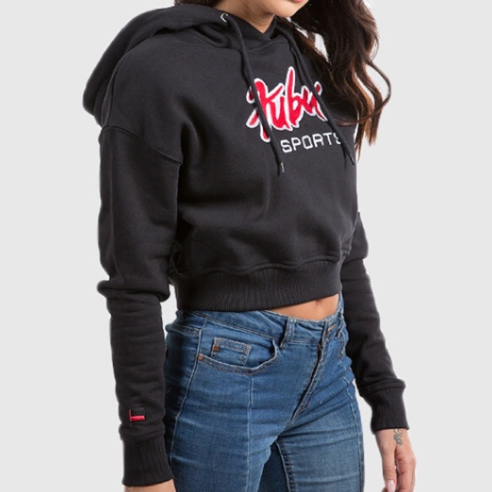 FUBU Sports Crop Pullover Hoodie - Picture 3 of 6